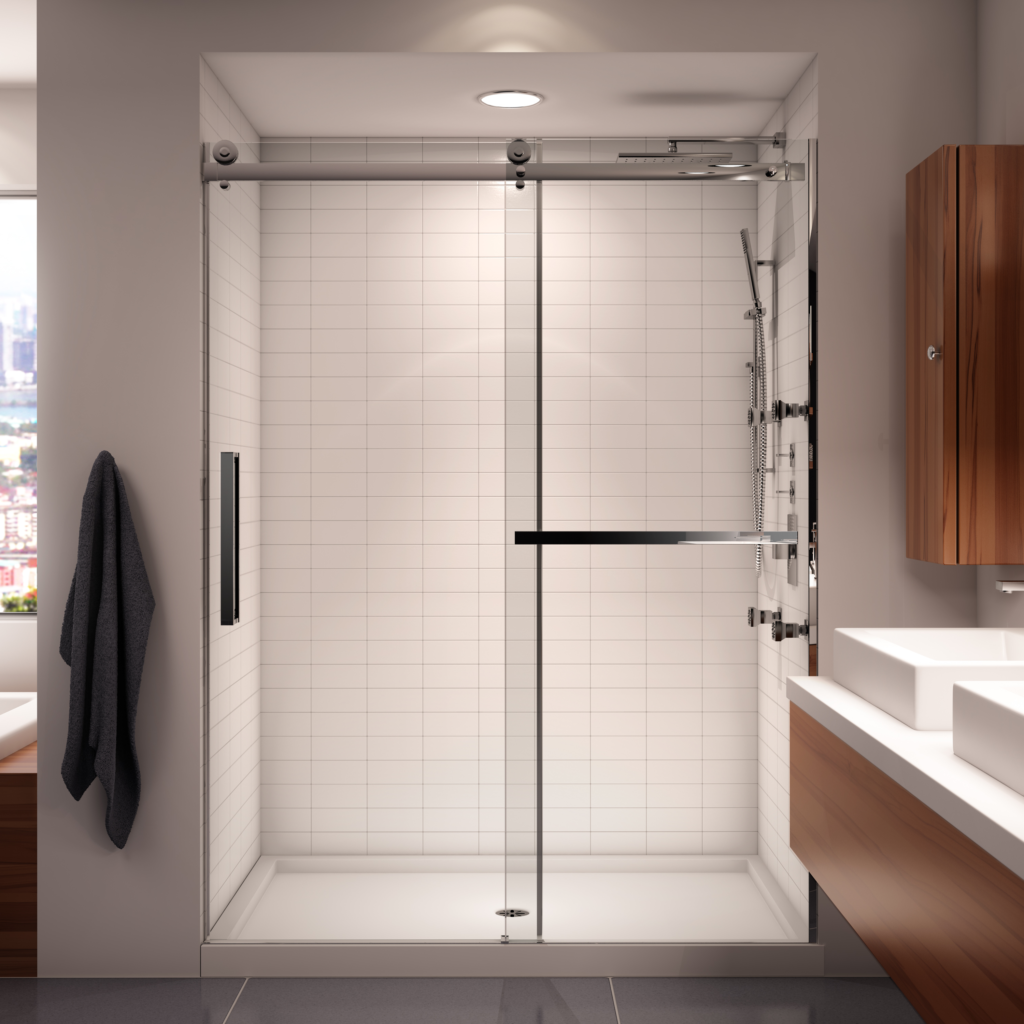 neptune exalt sliding shower door