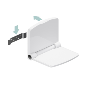 abs folding shower seat