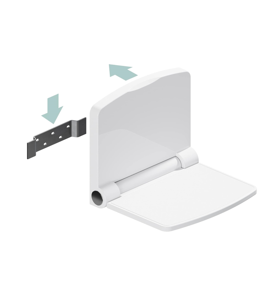 invisia white shower seat.webp
